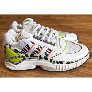 Adidas Womens ZX Wavian GW0517 White Running Shoes Sneakers Size 8 EXCELLENT